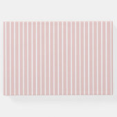 Classic Wedding Guestbook rosa Gästebuch (Rückseite)