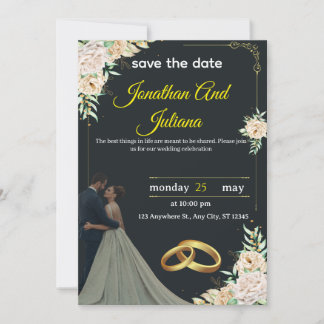 Classic Wedding Invitation 2025" Einladung