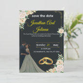 Classic Wedding Invitation 2025" Einladung (Stehend Vorderseite)