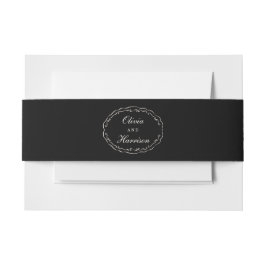 Classic Wedding Invitation Belly Band