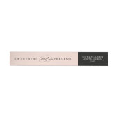 Classic Wedding Monogram Rücksendeadresse (Person)