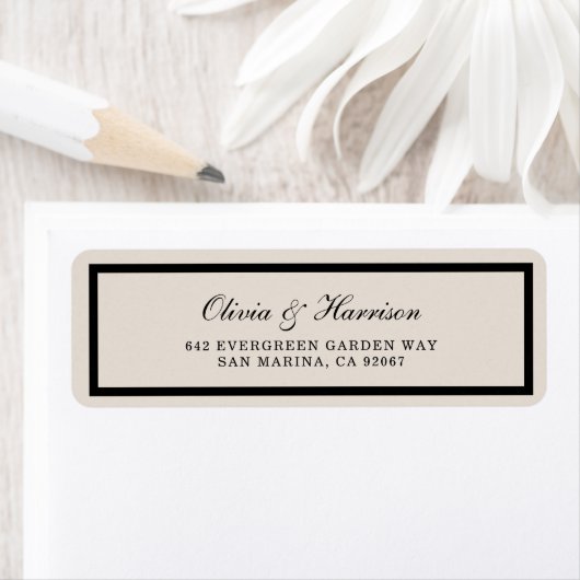 Classic Wedding Return Address Label (Insitu)