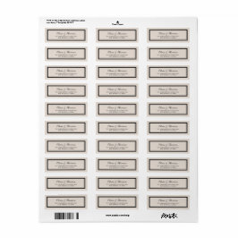 Classic Wedding Return Address Label