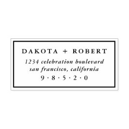 Classic Wedding Rücksendeadresse Gummistempel