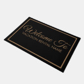 Classic Welcome Vacation Rental Door Mat Fußmatte (Schrägansicht)