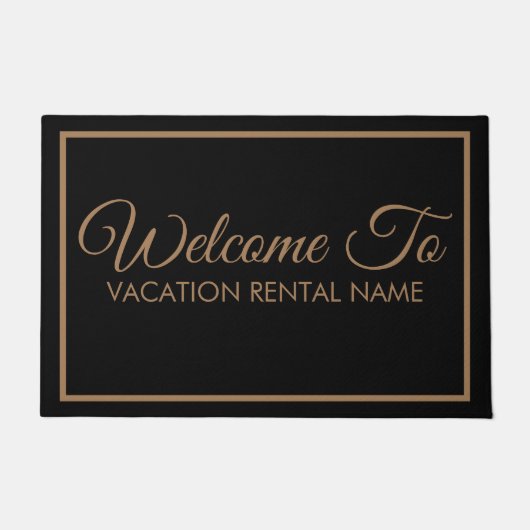 Classic Welcome Vacation Rental Door Mat Fußmatte (Vorderseite)