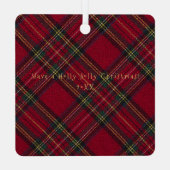 Classic Whimsical Photo Ornament Aus Metall (Rückseite)