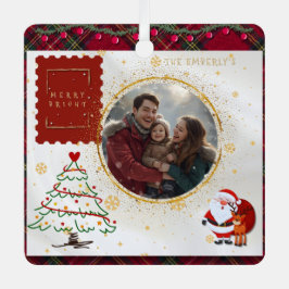 Classic Whimsical Photo Ornament Aus Metall