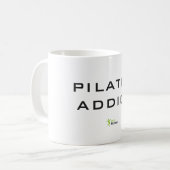 Classic White 11 oz Tasse | Pilates Addict (Vorderseite Links)