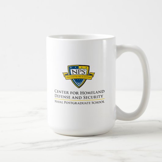 Classic White 15oz Tasse - farbiges Logo (Rechts)