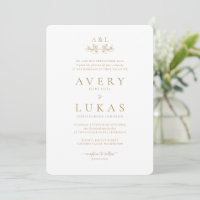 Classic White and Gold Wedding