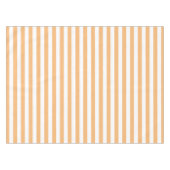 Classic White and Light Orange Stripes Tischdecke (Vorderseite (Horizontal))