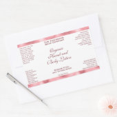 Classic White and Pink Foil Cosmetics Bottle Label Rechteckiger Aufkleber (Umschlag)