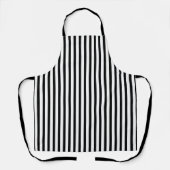 Classic White Black Stripe Pattern For Daily Cook Schürze (Vorderseite)