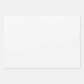 Classic White CUSTOM Geschenkpapier Set (Vorderseite 3)