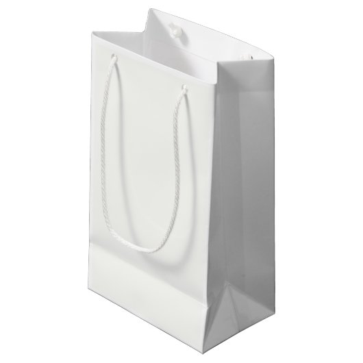 Classic White CUSTOM Geschenktaschen Kleine Geschenktüte (Vorderseite Schrägansicht)