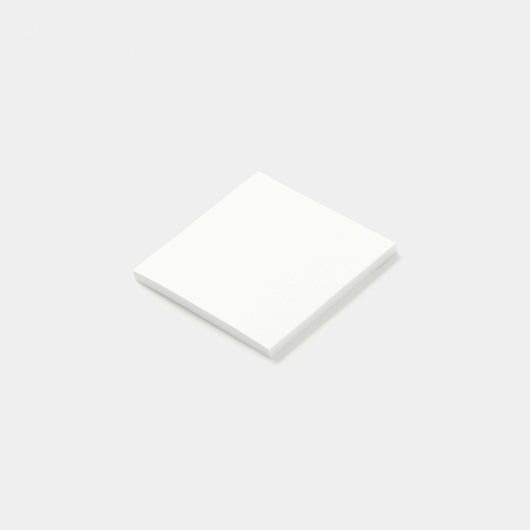 Classic White CUSTOM Post-it Klebezettel (angewinkelt)