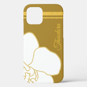 Classic White Gold Blume Elegantes Goldenes Paradi Case-Mate iPhone Hülle