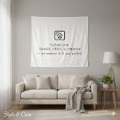 Classic White Tapestry – Make It Yours Today Wandteppich
