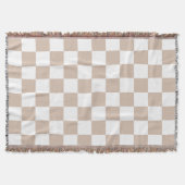 Classic White with Soft cashmere Square Style Decke (Vorderseite)