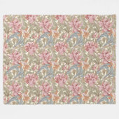 Classic William Morris Cosy Elegance mutierte Farb Fleecedecke (Vorderseite (Horizontal))