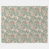 Classic William Morris Cosy Elegance mutierte Farb Fleecedecke (Vorderseite (Horizontal))