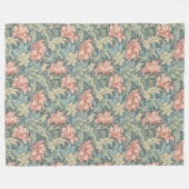 Classic William Morris Cosy Elegance mutierte Farb Fleecedecke (Vorderseite (Horizontal))