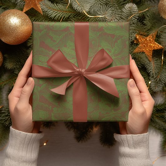 Classic William Morris Gold Holiday Geschenktüte Für Weinflaschen