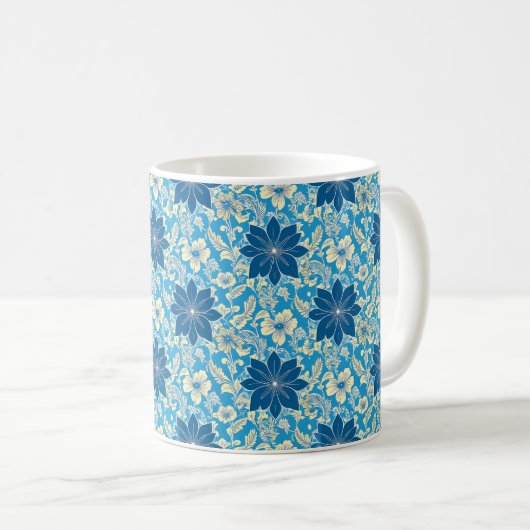 Classic William Morris Pattern Coffee Tasse (VorderseiteRechts)