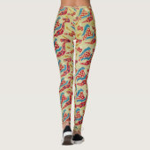 Classic William Morris Türkisches Bed Print Leggings (Rückseite)