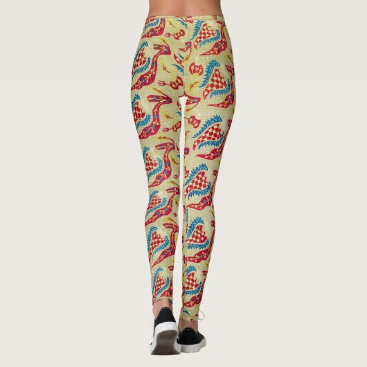 Classic William Morris Türkisches Bed Print Leggings (Rückseite)