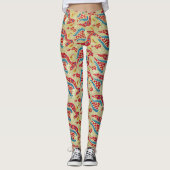 Classic William Morris Türkisches Bed Print Leggings (Vorderseite)