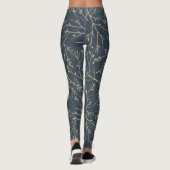 Classic William Morris Woodland Twigs Print Leggings (Rückseite)