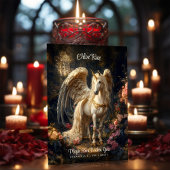 Classic Winged Unicorn Fantasy Forest Förderung Postkarte