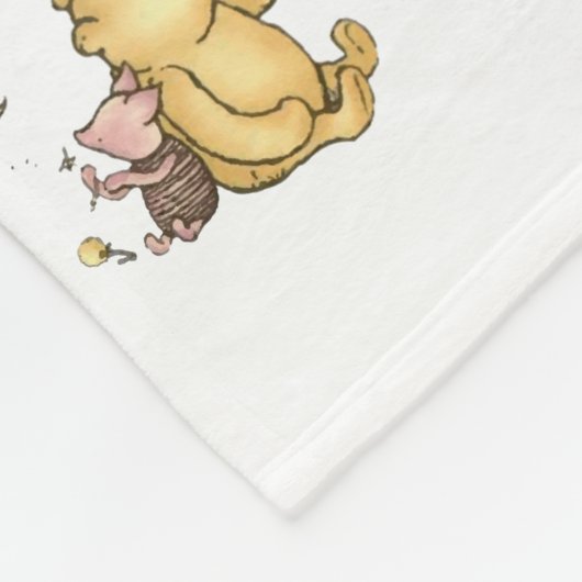 CLASSIC WINNIE BEAR BABYNAME KEEPSAKE BLANKET FLEECEDECKE (Ecke)