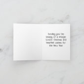 Classic Winter in London Weihnachten Klassik Karte (Innenseite)