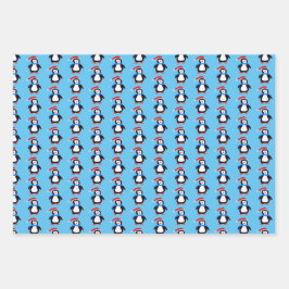 Classic Winter Penguins Geschenkpapier Set