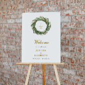 Classic Winter Pine Greenerity Wedding Poster