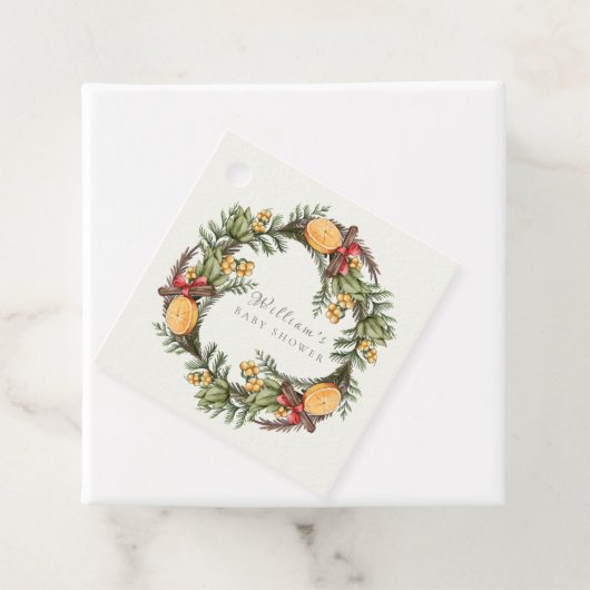 Classic Winter Weihnachtskrautdusche Geschenkanhänger (Beispiel)