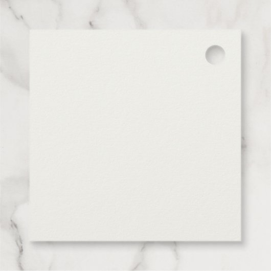 Classic Winter Weihnachtskrautdusche Geschenkanhänger (Rückseite)