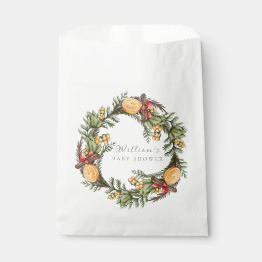 Classic Winter Weihnachtskrautdusche Geschenktütchen (Vorderseite)