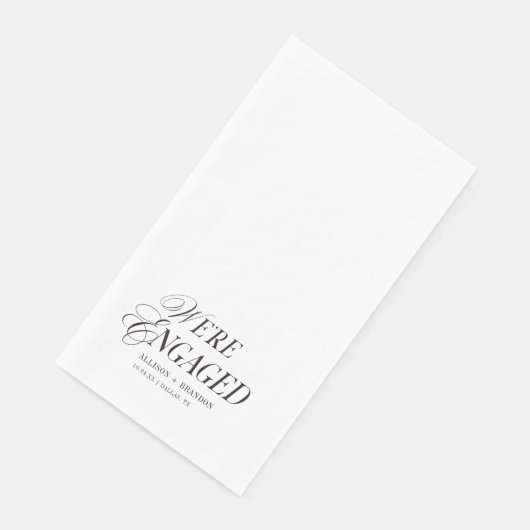 Classic Wir sind Verlobte Engagement-Partei Serviette (Ecke)