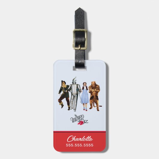 Classic Wizard of Oz Characters Gepäckanhänger (Vorderseite vertikal)