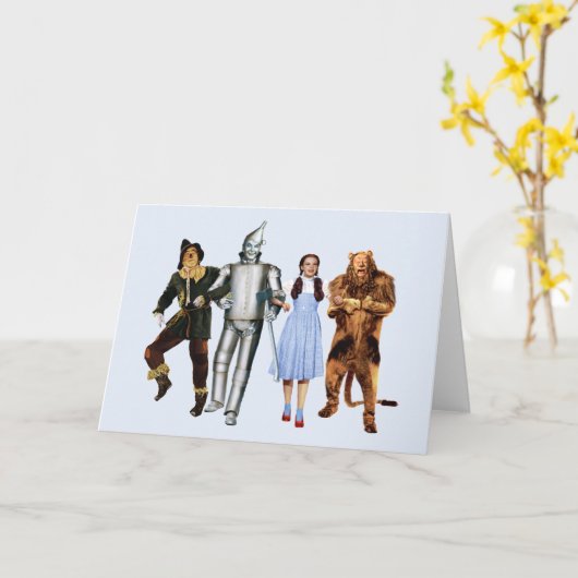 Classic Wizard of Oz Characters Karte (Gelbe Blume)