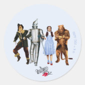 Classic Wizard of Oz Characters Runder Aufkleber (Vorderseite)