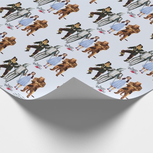 Classic Wizard of Oz Characters Wrapping Paper Geschenkpapier (Ecke)