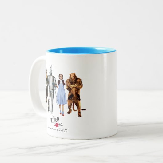 Classic Wizard of Oz Characters Zweifarbige Tasse (Vorderseite Links)