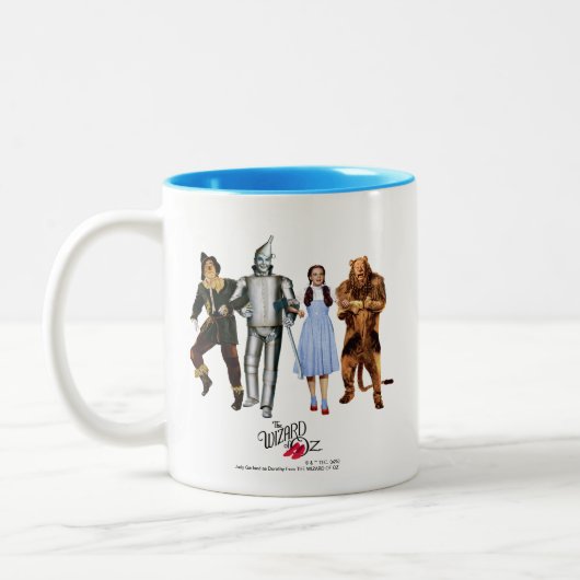 Classic Wizard of Oz Characters Zweifarbige Tasse (Links)