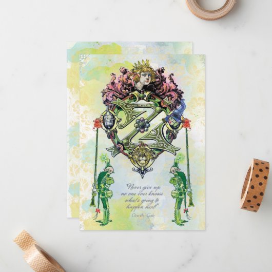 Classic Wizard of Oz Mitteilungskarten 1 von 21 - (Vorderseite/Rückseite Beispiel)