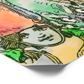 CLASSIC WIZARD OF OZ POSTER - alle Buchzeichen! (Ecke)